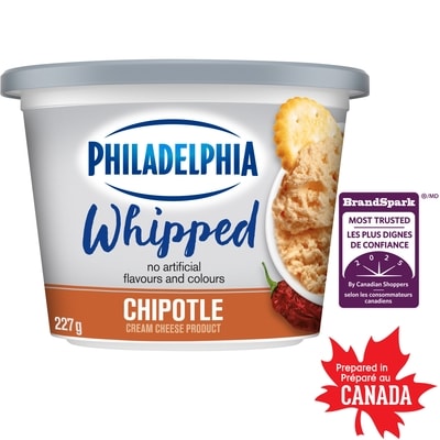 Philadelphia Cream Cheese Product Whipped Chipotle 227 g, $2.42/100g