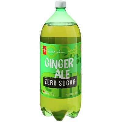 le Choix du Président Soda gingembre zéro sucre 2 l, 0,08 $/100ml