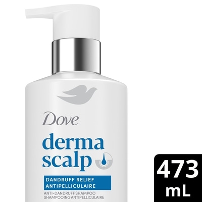 Dove Shampooing pour renforcer la résilience et contrôler les pellicules, derma scalp soulagement des pellicules avec acide salicylique, 473 ml 473 ml, 3,38 $/100ml
