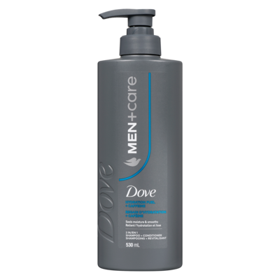 Dove 2 en 1 shampooing + revitalisant regain d'hydratation + caféine 530 ml, 2,07 $/100ml