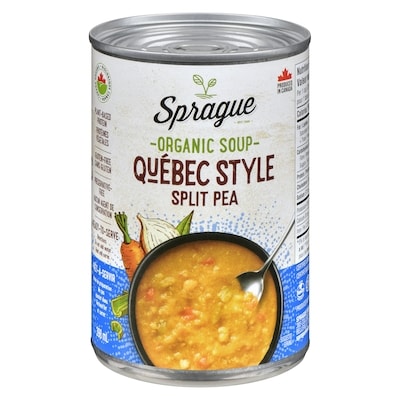 Sprague Organic Soup Québec Style Split Pea 398 ml, $1.45/100ml