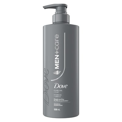 Dove Men+Care Charcoal + Clay Shampoo For Effective Cleaning And Strengthening, Deeply Purifies With Charcoal + Clay, 530ml 530 ml, $2.07/100ml