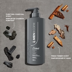 Dove Charcoal + Clay Shampoo for Deep Purifying - 530 ml | No