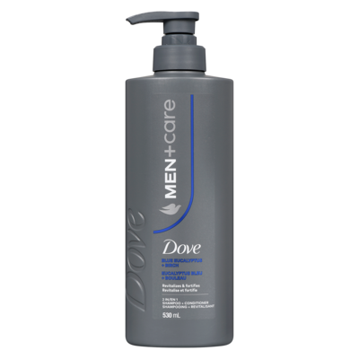 Dove 2 In 1 Shampoo + Conditioner Blue Eucalyptus + Birch 530 ml, $2.26/100ml