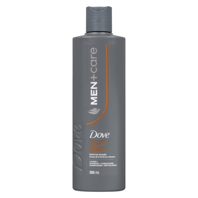 Dove 2 en shampooing + revitalisant épais + forts + calcium 355 ml, 2,25 $/100ml