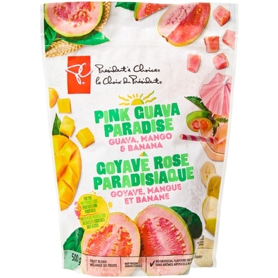 President's Choice Pink Guava Paradise, Guava, Mango & Banana 500 g, $1.20/100g