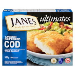 Janes Tavern Battered Cod 545 g, $2.39/100g