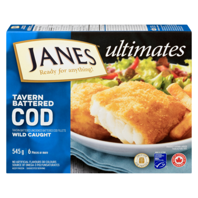 Janes Tavern Battered Cod 545 g, $2.39/100g