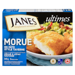 Janes Morue en pâte style taverne 545 g, 3,30 $/100g