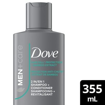 Dove 2 In 1 Shampoo + Conditioner Hair Fall Protection + Bamboo Extract 355 ml, $2.39/100ml