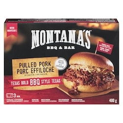 Montana's Porc effiloché en sauce bbq style texas 400 g, 2,75 $/100g