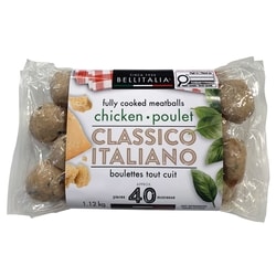 Bellitalia Boulettes de poulet entièrement cuites 1.12 kg, 1,34 $/100g