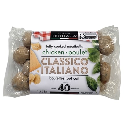 Bellitalia Boulettes de poulet entièrement cuites 1.12 kg, 1,96 $/100g