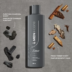 Dove Charcoal + Clay Shampoo for Deep Purifying - 355 ml | Real