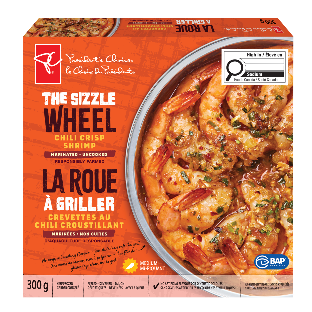 President's Choice The Sizzle Wheel Chili Crisp Shrimp