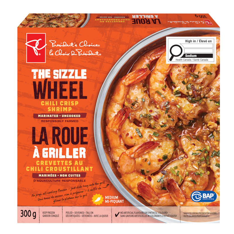 shrimpさん専用です！ President's Choice The Sizzle Wheel Chili Crisp Shrimp - 300 g