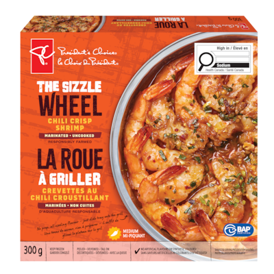 le Choix du Président La roue à griller crevettes au chili croustillant 300 g, 4,33 $/100g