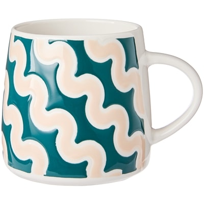 Life at Home Squiggle Mug - Teal 1 ea, $6.00/1ea
