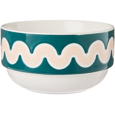 Life at Home Bol à trempette à motif ondulé – bleu sarcelle 1 ea, 4,00 $/1ch