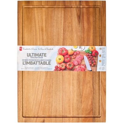 le Choix du Président Station de préparation des aliments en acacia L’imbattable 1 ea, 45,00 $/1ch