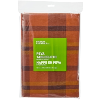 Everyday Essentials Nappe imperméable 60 po x 84 po – carreaux 1 ea, 6,00 $/1ch