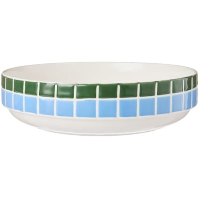 Life at Home Bol à repas à motif de tuiles – bleu 1 ea, 9,00 $/1ch