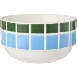 Life at Home Bol à trempette à motif de tuiles – bleu 1 ea, 2,50 $/1ch