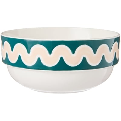 Life at Home Squiggle Cereal Bowl - Teal 1 ea, $6.00/1ea