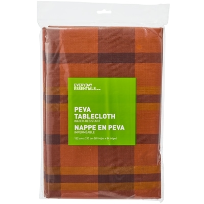 Everyday Essentials Water Resistant Tablecloth 60 in x 84 in – Checkered 1 ea, $6.00/1ea