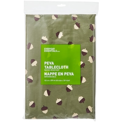 Everyday Essentials Nappe imperméable 60 po x 102 po – glands 1 ea, 6,00 $/1ch
