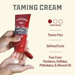Old Spice Frizz-Free Taming Cream, Healthy & Strong With Vitamin E