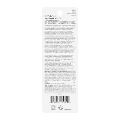 PhotoReady Lifting Brow Gel, 801 Clear, Tinted Eyebrow Lamination