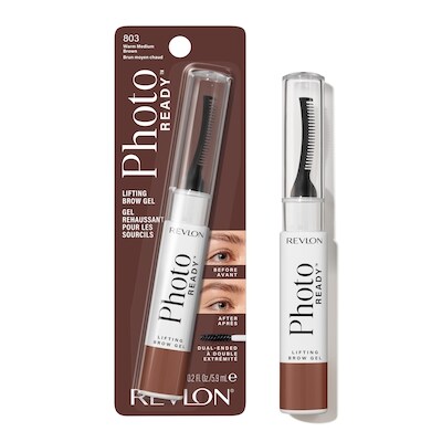 Revlon Gel rehaussant pour les sourcils PhotoReady, 803 Brun moyen chaud, Lamination des sourcils teintée 1 ea, 16,49 $/1ch