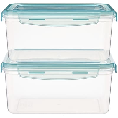 Food Containers with Locking Lids 2 Pack - 2.30 L Each