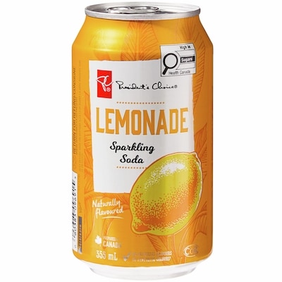 President's Choice Lemonade Sparkling Soda 12 Pack 12x355.0 ml, $0.16/100ml