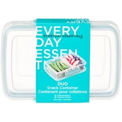 Everyday Essentials Duo Snack Container 1 ea, $1.29/1ea