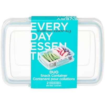 Everyday Essentials Duo Snack Container 1 ea, $3.00/1ea