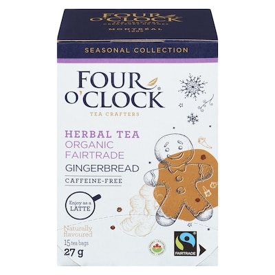 Four O'Clock Herbal Tea Gingerbread 15x27.0 g, $1.55/100g