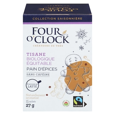 Four O’Clock Tisane pain d'épices 15x27.0 g, 1,55 $/100g