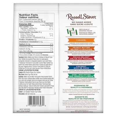No Sugar Added Assorted Chocolates Bag