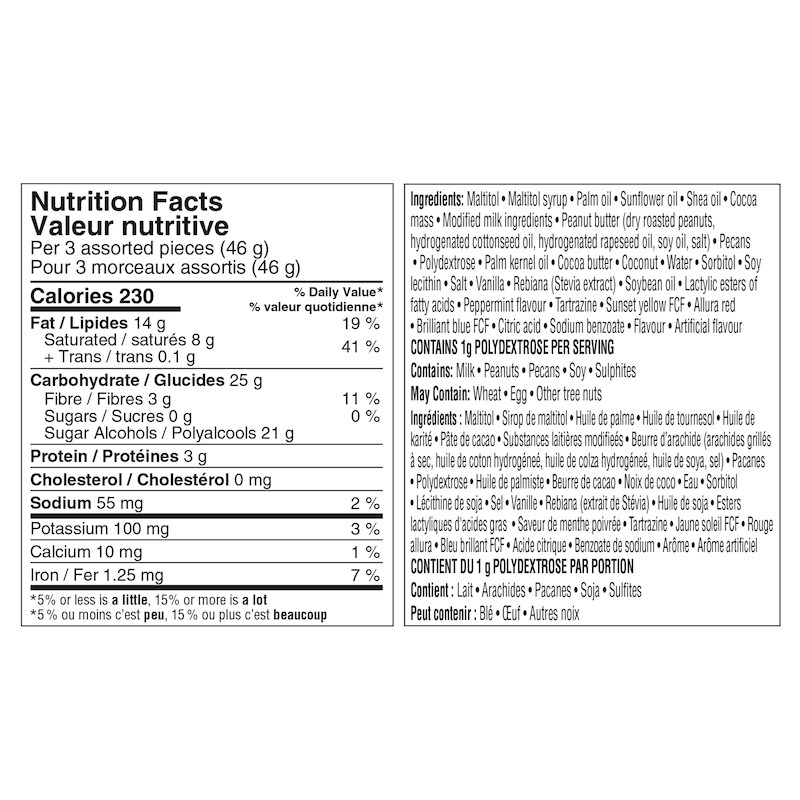 No Sugar Added Assorted Chocolates