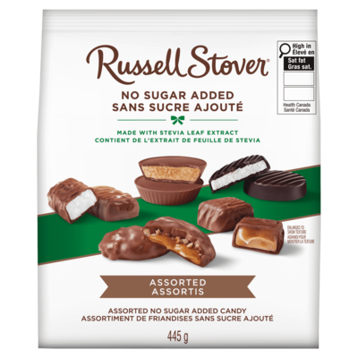 Russell Stover Sachet de chocolats assortis sans sucre ajouté 445 g, 4,94 $/100g