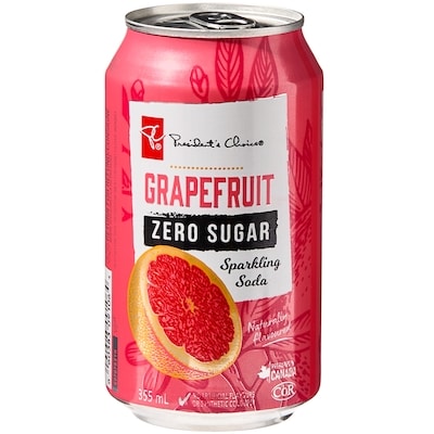 Zero Sugar Grapefruit Sparkling Soda 12 Pack