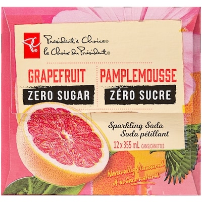 Zero Sugar Grapefruit Sparkling Soda 12 Pack