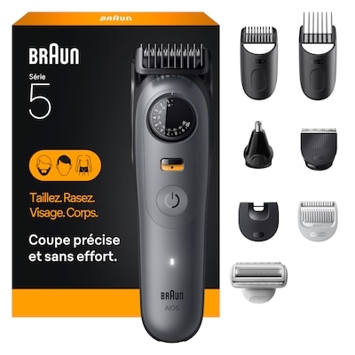 Braun Trousse de tondeuse Série 5 tout-en-un, 40 longueurs, lame ultra tranchante, AIOris pierre de lune 1 ea, 73,99 $/1ch