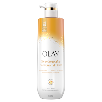Olay Nettoyant pour le corps Correction du teint avec complexe de sérum BHA et vitamine C 591 ml, 3,38 $/100ml
