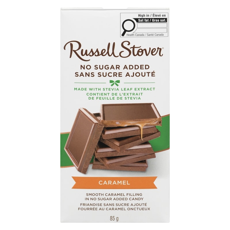 Smooth Caramel Filling In No Sugar Added Candy