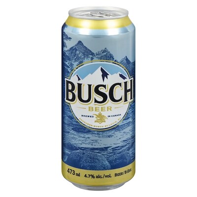 Busch Beer (ID required at pick-up) 473 ml, $0.64/100ml