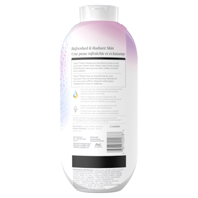 Nettoyant pour le corps Éclat frais avec essence d’orchidée et de cassis et mélange de vitamine B3 et d’antioxydants