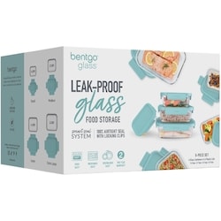 Bentgo Leak-Proof Glass Food Storage, 8-Piece Set 1 ea, $50.00/1ea